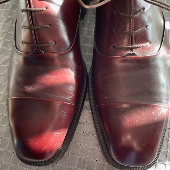 Salvatore Ferragamo leather brown oxfords shoes size 8 1/2 main image 4